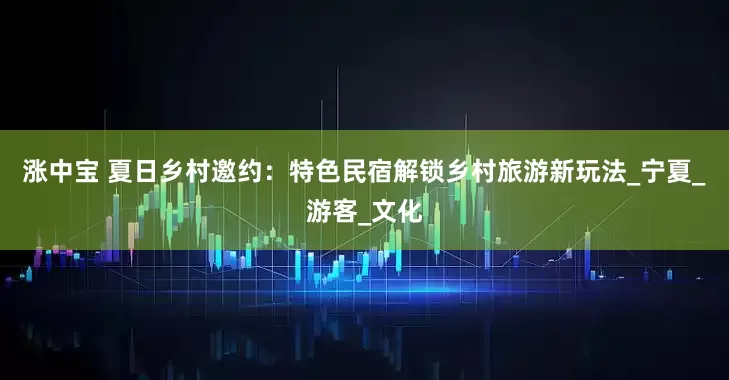 涨中宝 夏日乡村邀约：特色民宿解锁乡村旅游新玩法_宁夏_游客_文化